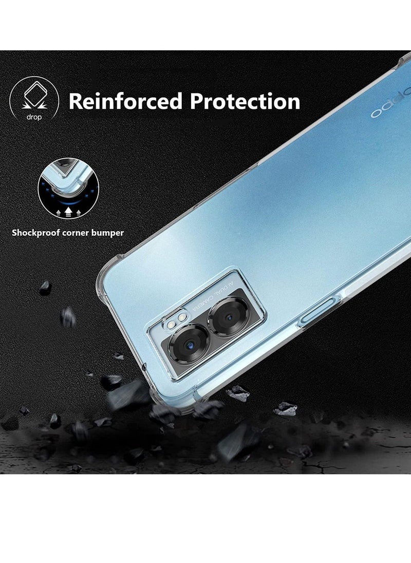 Case for OPPO A57 5G / OPPO A77 5G Clear Case Cover Soft Flexible Transparent Silicone TPU Back Cover Full Camera Protection with Shockproof Bumper Corner - Image 5