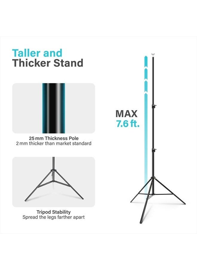 JS JULIUS STUDIO Julius Studio 10.1 ft. Extra Wide & 7.6 ft. Tall (122 x 91 inch) Backdrop Stand, Background Support Equipment, Great fit for 10 ft. Screens, Complete Accessory Kit for Photo Video Studio, JSAG283  - Image 3