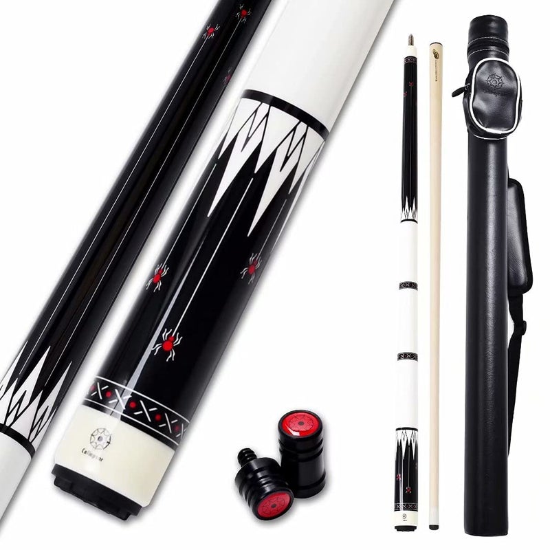 Collapsar Pool Cue with 1X1 Hard Case Low Deflection Technology Billiard Cue Stick Set