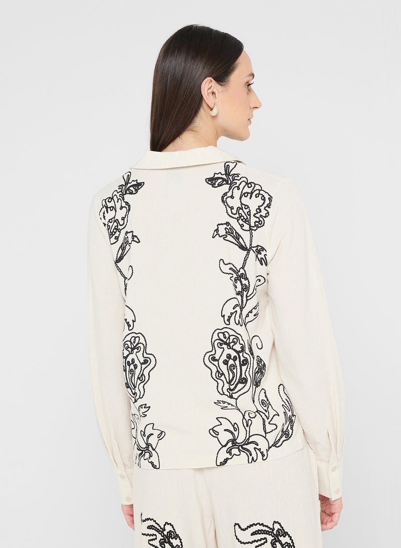 VERO MODA CALLIOPE Long Sleeve Button Down SHIRT - Image 2