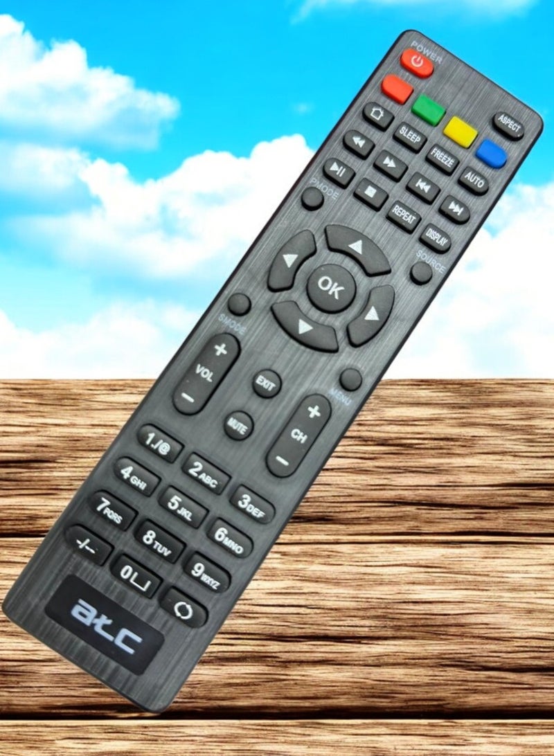 ايه تي سي جهاز تحكم عن بعد عالمي للتلفزيون الذكي مع أزرار تنقل متعددة الألوان - Image 2