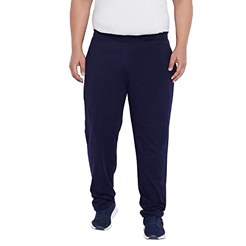 Bigbanana Men's Plus Size Regular Fit Trackpants (Berlin-Navy,6XL) - Image 1