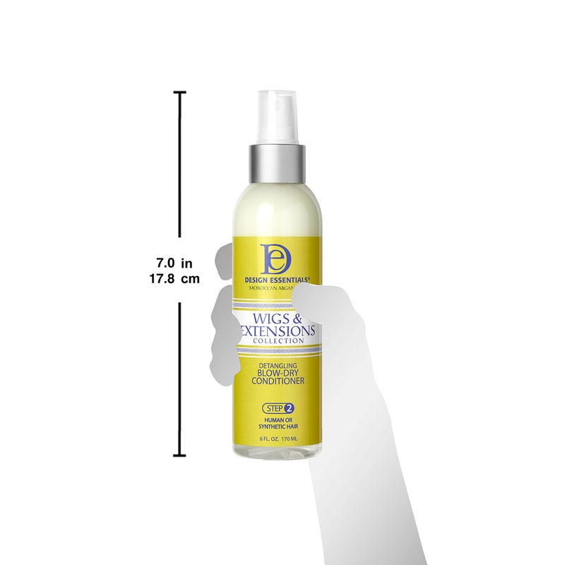 Design Essentials Moroccan Argan Oil Detangling Blow-Dry Conditioner- Wigs & Extensions Collection, 6 Oz (Packaging may vary) - Image 5