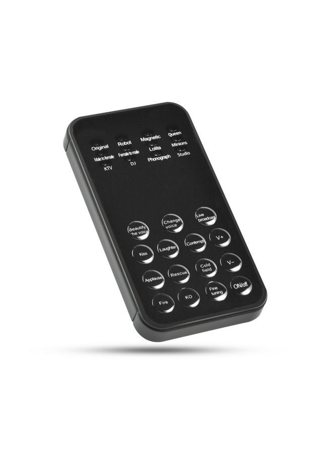 Voice changer, mobile phone, computer, mini sound card, voice changer, one-click Meiyin chicken game, outdoor anchor singing - Image 1