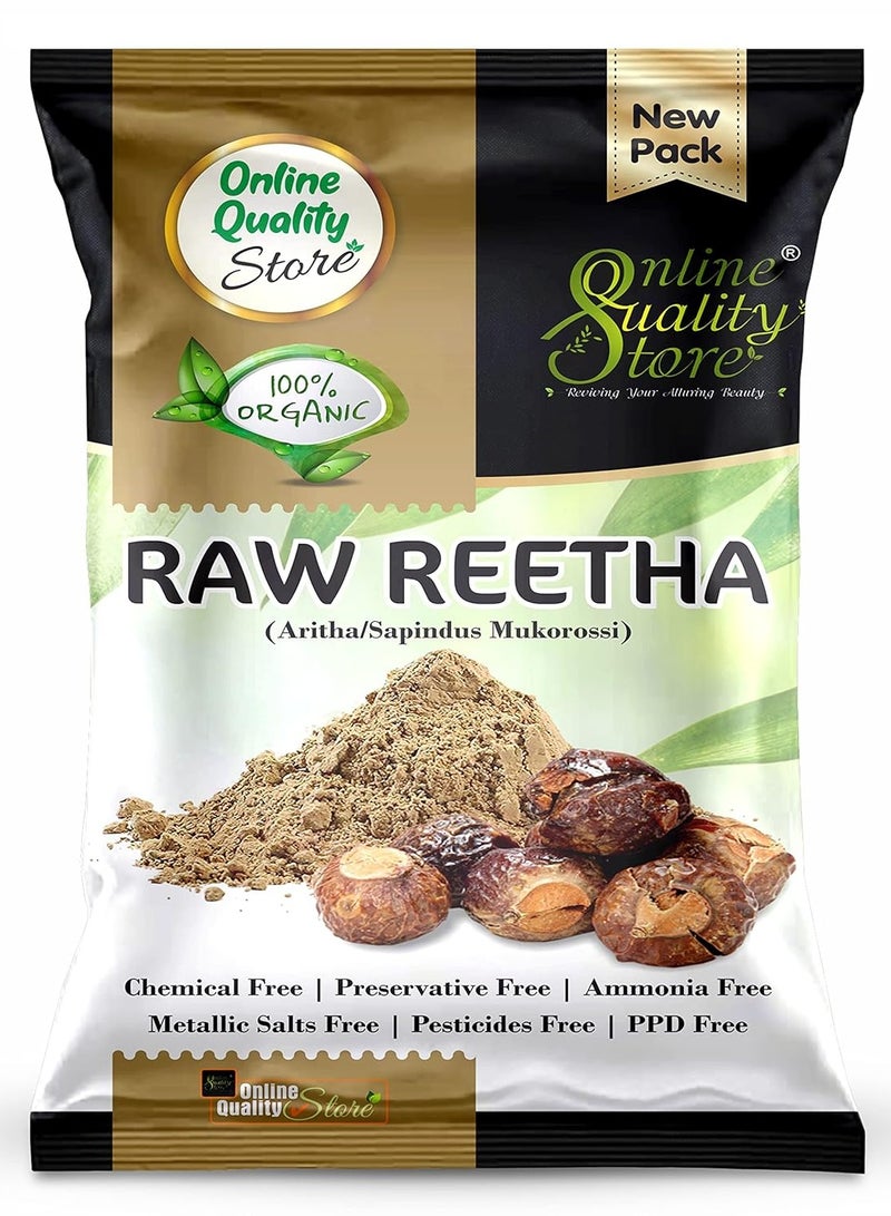Online Quality Store Raw Reetha For Hair Natural (Ritha) Dried Form, 100g - Image 1