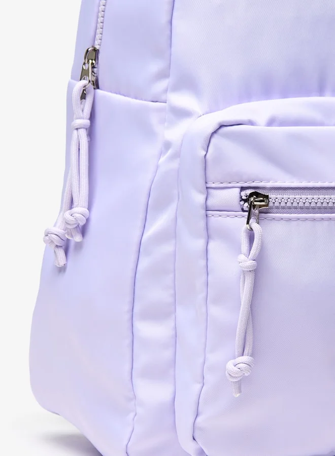 شو اكسبرس Logo Applique Backpack with Adjustable Straps - 36x30x15 cm