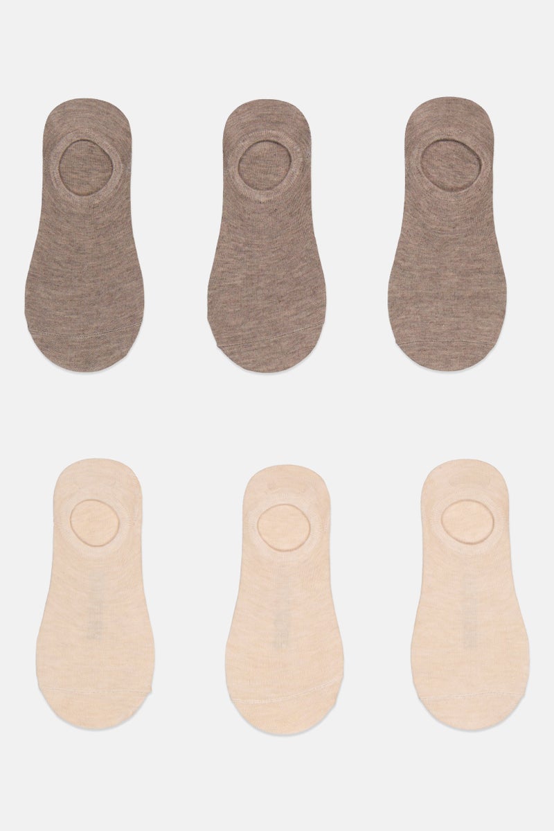 DOCKERS Men 6 Pairs Brand Logo Silicone Heel Grip Socks, Multicolor  - Image 4