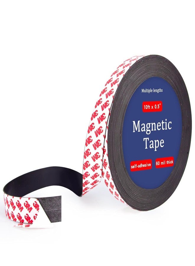 PARVY شريط مغناطيسي من بارفي مع لاصق خلفي من 3M | شريط مغناطيسي لاصق مرن للأعمال الحرفية الخفيفة، ومشاريع DIY، والسبورات البيضاء، والثلاجة، وتنظيم المنزل (لفة واحدة) - Image 1