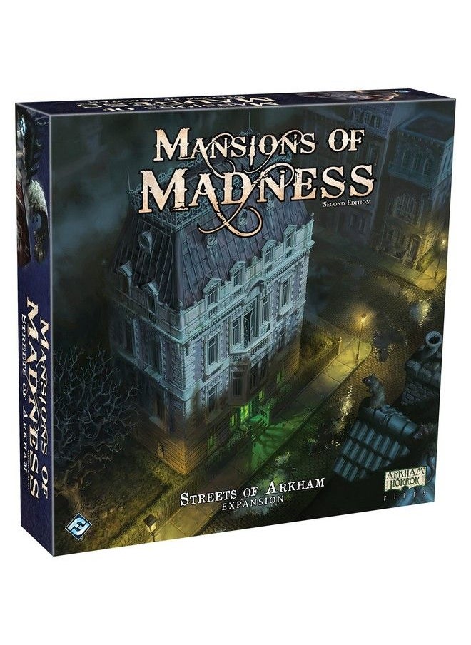 Fantasy Flight Games - Mansions Of Madness Streets Of Arkham Expansion ; Horror Game ; Mystery Board Game For Teens And Adults ; Ages 14+ ; 15 Players ; Average Playtime 23 Hours ; Made By Fantasy Flight Games - Image 1