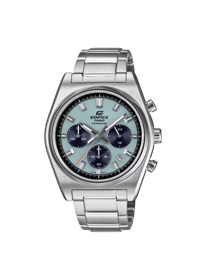 CASIO ساعة كاسيو إيديفيس كرونوغراف للرجال EFB‑730D‑2B، 40 مم قرص أزرق، سوار من الفولاذ المقاوم للصدأ، 100 م مقاومة للماء - Image 1