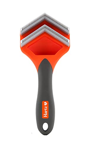 Hartz Groomer's Best Fur Fetcher De-Shedder Dog Brush,Black - Image 1