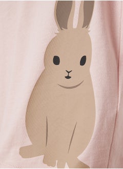 MUJI Kids Rabbit Print T-Shirt  - Image 3