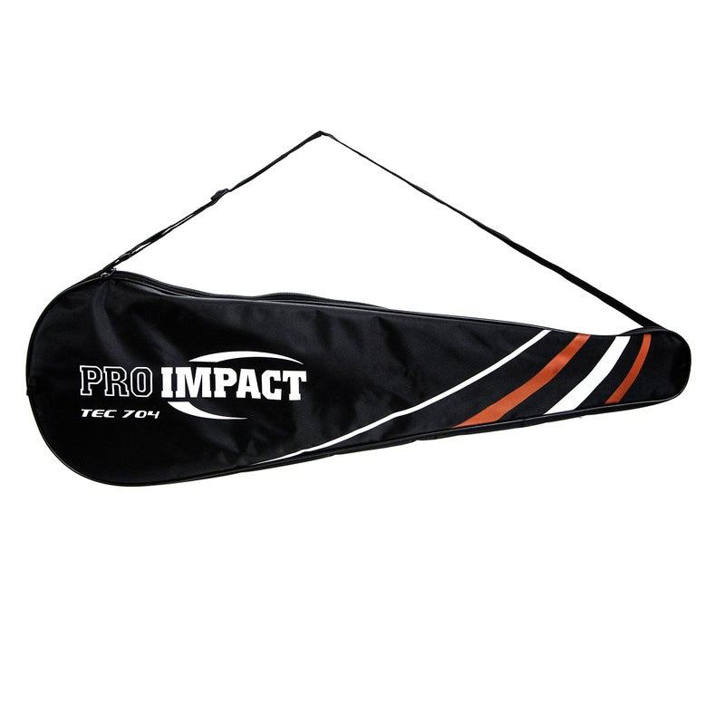 Pro Impact مضرب اسكواش برو إمباكت من ألياف الكربون الجرافيت مع غلاف محمول وأوتار متينة - مضرب خفيف الوزن بحجم كامل للرجال والنساء - مصمم لمستويات التحكم المحسنة - Image 4