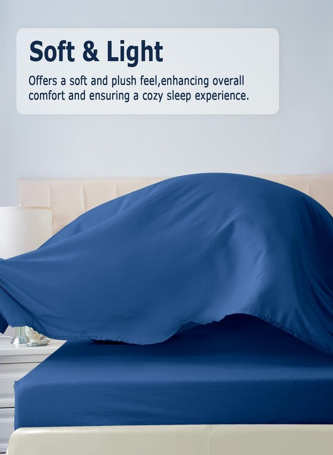 Homilay Full Size Bed Sheet Set - 4 Piece Soft Microfiber Sheets with Deep Pockets, Cooling Technology, and Wrinkle-Free Pillowcase. Hotel-Quality, Durable Bedding, Prussian Blue - Image 2