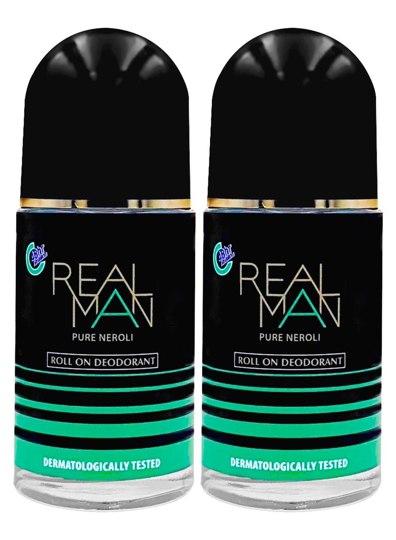 RealMan Deo Roll-On 50ml - PURE NEROLI - 2pcs
