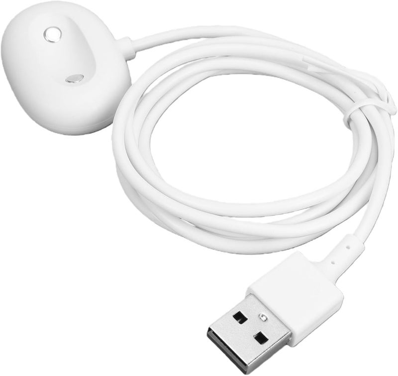 شاحن Zopsc المناسب، كابل USB ثنائي السنون، قاعدة شحن جانبية للساعة الذكية (أبيض) - Image 3