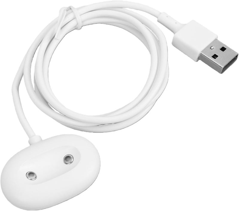 شاحن Zopsc المناسب، كابل USB ثنائي السنون، قاعدة شحن جانبية للساعة الذكية (أبيض) - Image 1