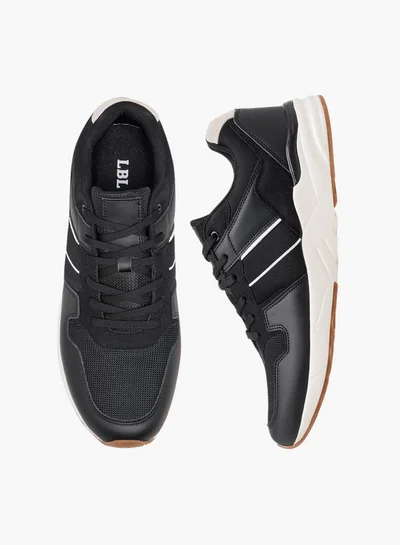 LBL by Shoexpress Men Panelled Sneakers with Lace-Up Closure