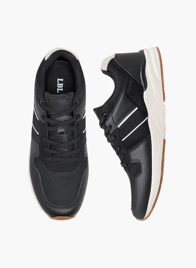 ال بي ال من شو اكسبرس Men Panelled Sneakers with Lace-Up Closure