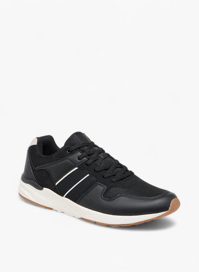 ال بي ال من شو اكسبرس Men Panelled Sneakers with Lace-Up Closure