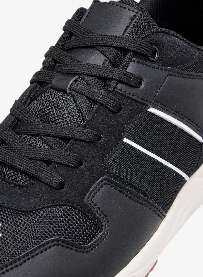 LBL by Shoexpress Men Panelled Sneakers with Lace-Up Closure - Image 4