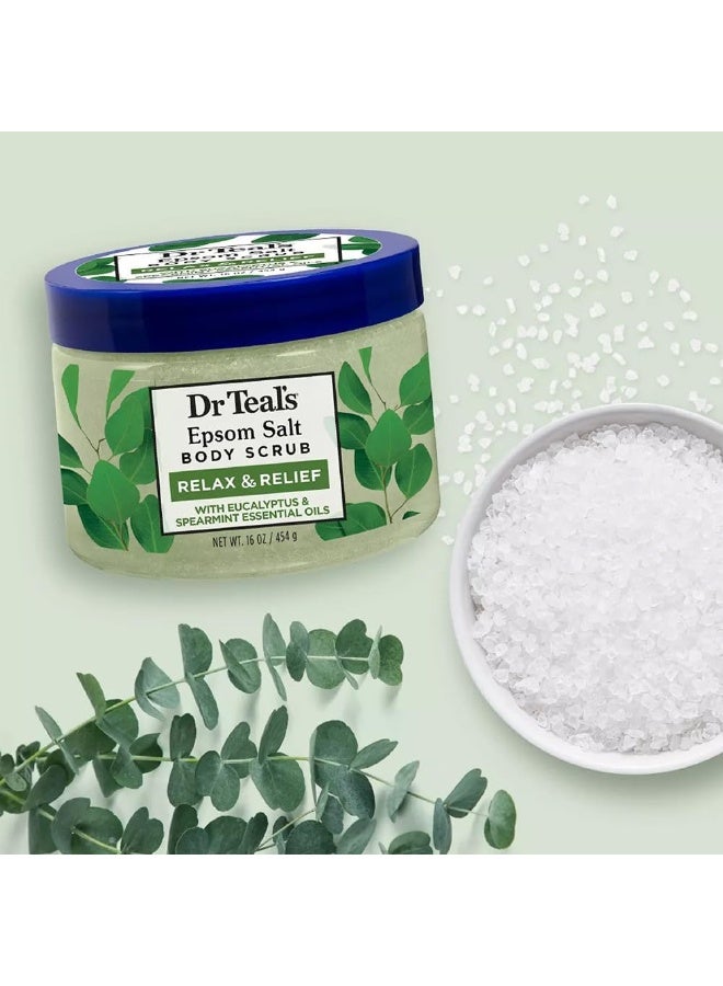 دكتور تيل مقشر الجسم بملح إبسوم من دكتور تيلز، الأوكالبتوس والنعناع، ​​454 غرام - Image 4
