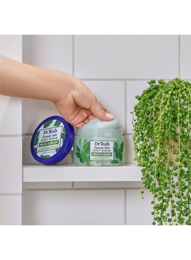 دكتور تيل مقشر الجسم بملح إبسوم من دكتور تيلز، الأوكالبتوس والنعناع، ​​454 غرام - Image 3