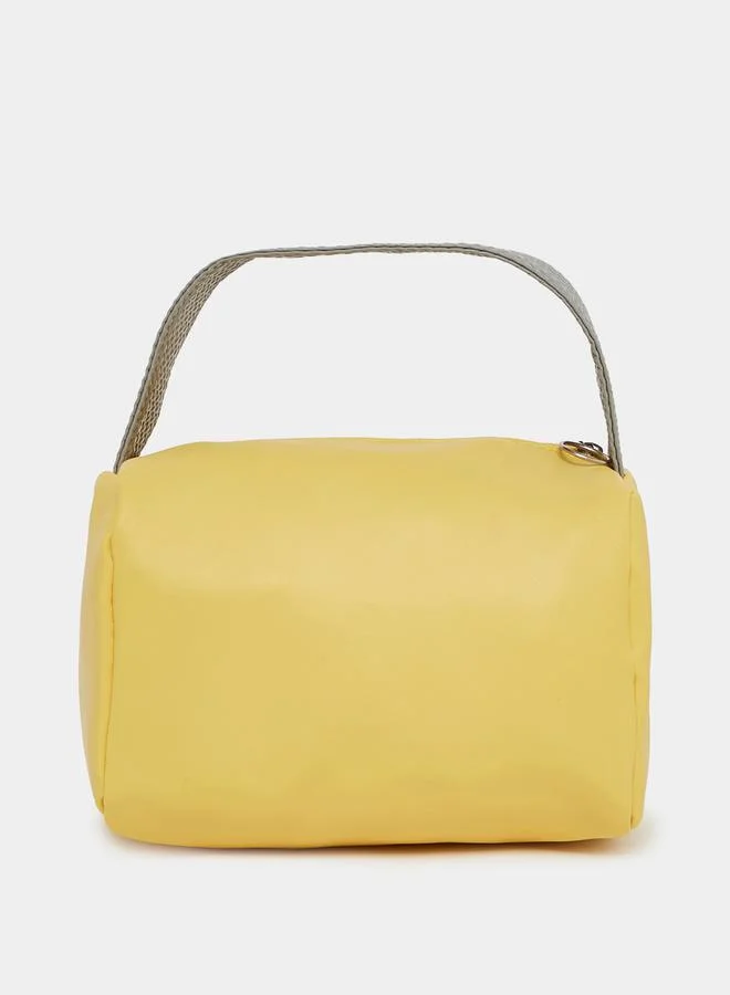 Styli Contrast Handle Washbag with Zip Closure