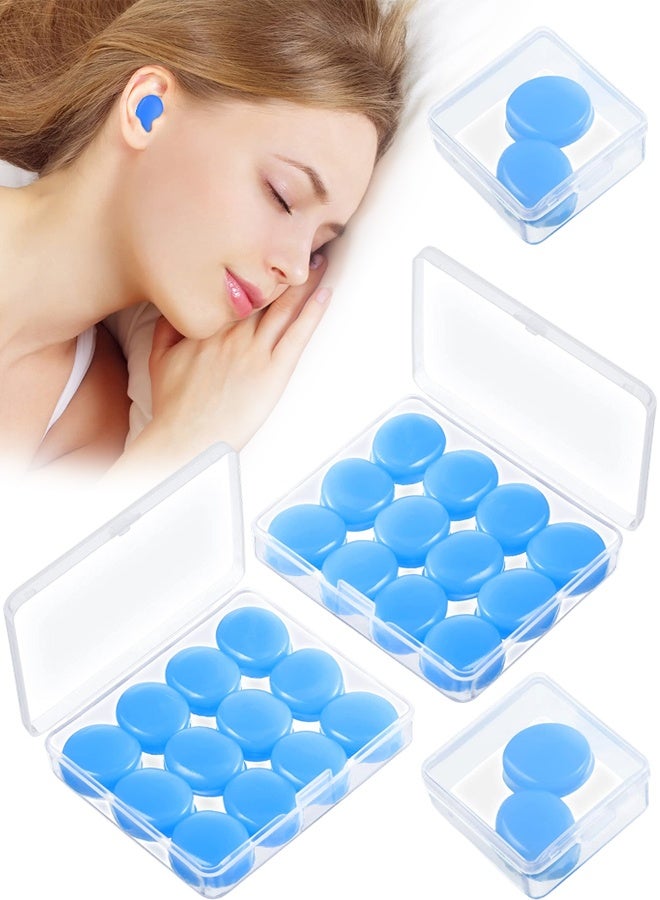 14 Pairs Silicone Ear Plugs For Sleeping Soft Reusable Moldable Silicone Earplugs Gel Ear Plugs Noise Cancelling Earplugs With Case For Swimming, Snoring, Concert, Airplane - Image 1