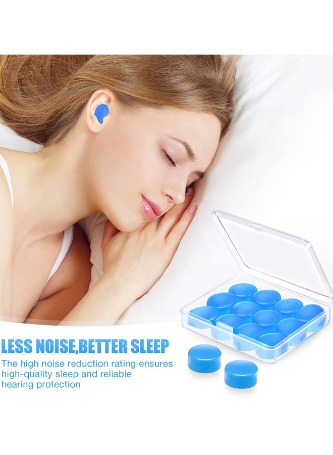 14 Pairs Silicone Ear Plugs For Sleeping Soft Reusable Moldable Silicone Earplugs Gel Ear Plugs Noise Cancelling Earplugs With Case For Swimming, Snoring, Concert, Airplane - Image 4