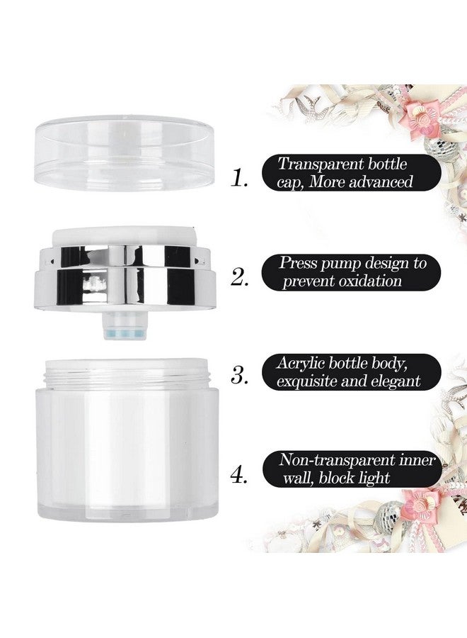 BH PLAST Airless Pump Jar, 1Pcs Cream Jar, Vacuum Bottle, Lotion Dispenser with Pump, Plastic - Image 3