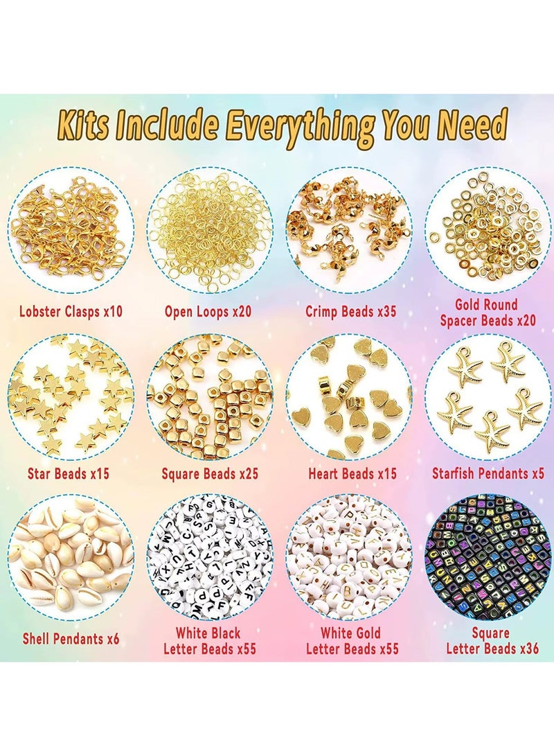 Clay Beads for Jewelry Making Kit, Charm Bracelet Making Kit for Girls 8-12, Polymer Heishi Beads for Crafts, Preppy, Gifts (+3000) - Image 3