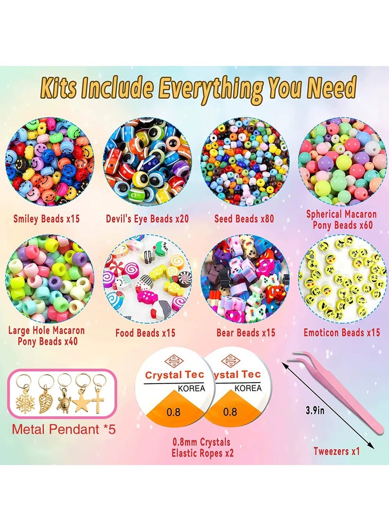 Clay Beads for Jewelry Making Kit, Charm Bracelet Making Kit for Girls 8-12, Polymer Heishi Beads for Crafts, Preppy, Gifts (+3000) - Image 4
