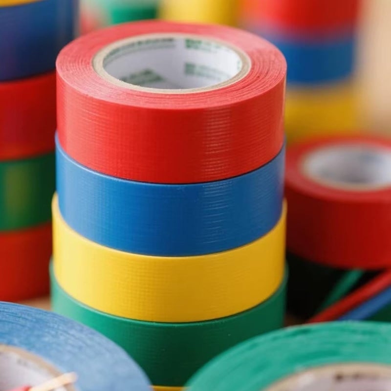 Fommen Color Guard Tape 4 Pack PVC Electrical Glue Tape, 66 Feet 0.7 Inch Insulation Tape (Red, Blue, Green, Yellow) - Image 3