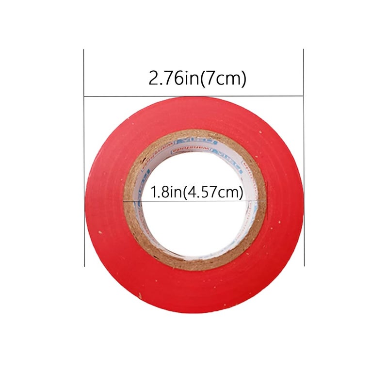 Fommen Color Guard Tape 4 Pack PVC Electrical Glue Tape, 66 Feet 0.7 Inch Insulation Tape (Red, Blue, Green, Yellow) - Image 2