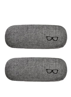 Oasisgalore 2 Pack Eyeglasses Case with Lint Lining, Snap Closure for Men & Women's Reading Glasses and Sunglasses Organizer  - Image 1