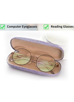 Oasisgalore 2 Pack Eyeglasses Case with Lint Lining, Snap Closure for Men & Women's Reading Glasses and Sunglasses Organizer  - Image 3