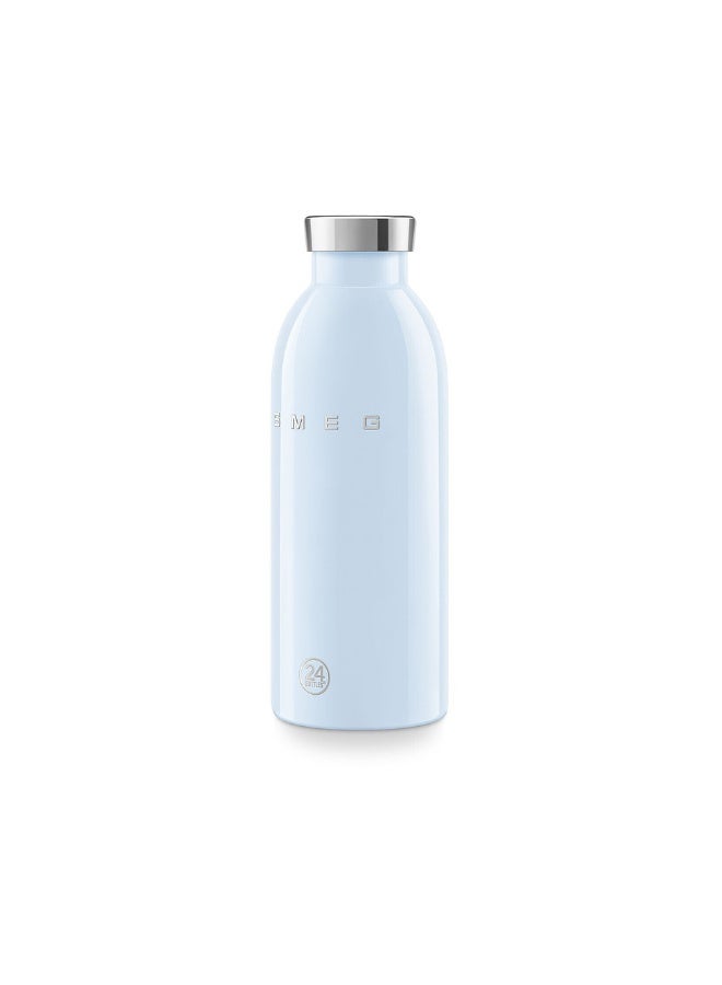 smeg زجاجة ماء حرارية من SMEG مصنوعة من الفولاذ المقاوم للصدأ - قارورة معزولة مانعة للتسرب - 500 مل. زرقاء - Image 3