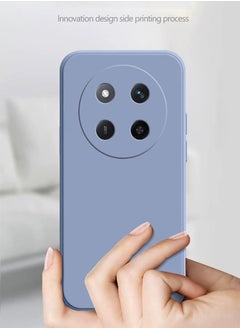 ICARLUS For Honor X9c 5G Case Slim Liquid Silicone Protective Cover Lavender Gray  - Image 3