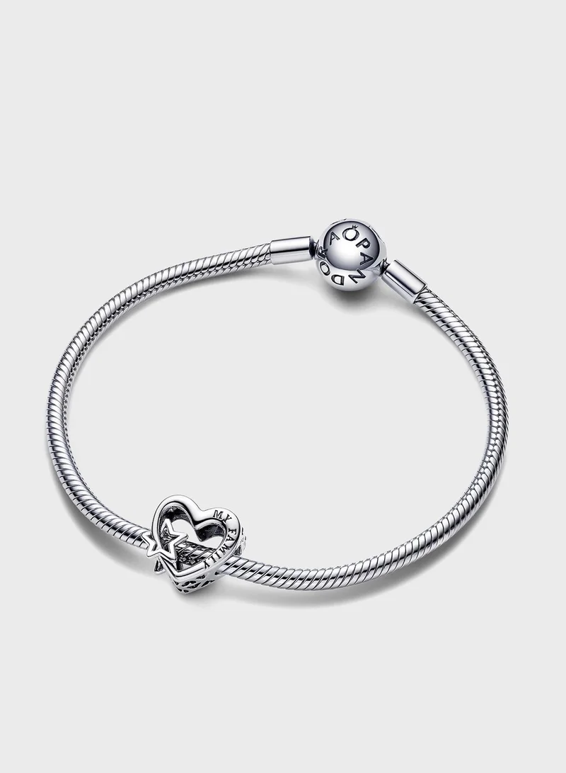 PANDORA Openwork Family Heart & Star Charm