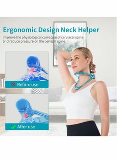 Y&D Neck Corrector,Neck Stretcher,Neck Brace,TERRIFI 360 Degree Adjustable Cervical Collar,Relieve Pressure in Spine and Preventing Cervical,Neck Posture Corrector  - Image 4
