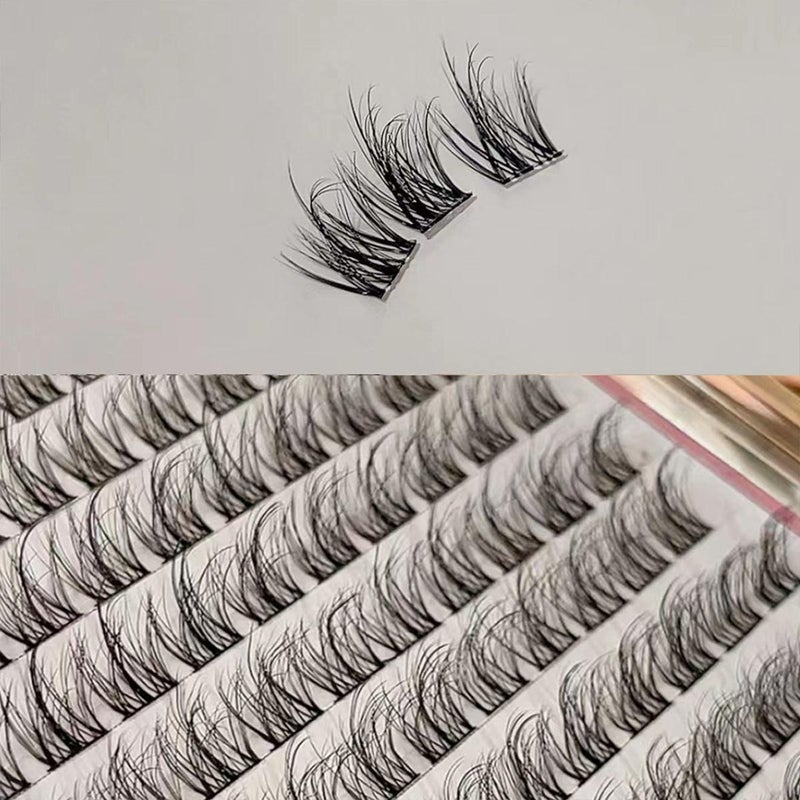 False Eyelashes Mink Velvet Trilogy Soft Beginner-Friendly Ultra-Soft Individual Cluster Lashes With Distinct Strands, Messy Appearance, And Strong Hold - Image 1