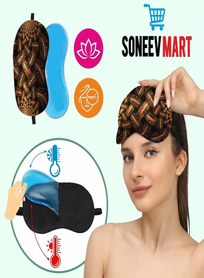 SONEEV MART قناع العين الجل الفاخر من سونيف مارت للاسترخاء المهدئ وتخفيف التوتر، قابل لإعادة الاستخدام، ومثالي للعلاج البارد، لعلاج انتفاخ العينين والهالات السوداء والصداع. - Image 5