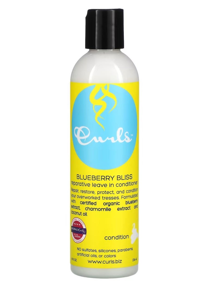 Curls Reparative Leave In Conditioner Blueberry Bliss 8 fl oz 236 ml 