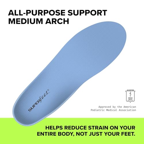 Superfeet AllPurpose Support Medium Arch Insoles Blue for Active Lifestyle with Medium Arch Support JuniorLittle Kid 11513 - Image 3