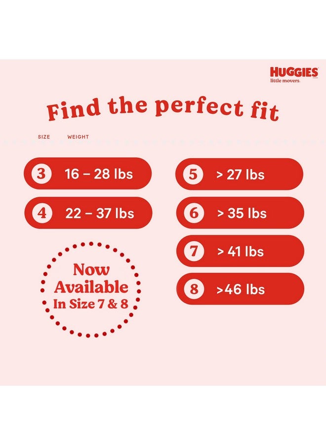 Huggies Size 5 Diapers, Little Movers Baby Diapers, Size 5 (27+ lbs), 19 Count - Image 2