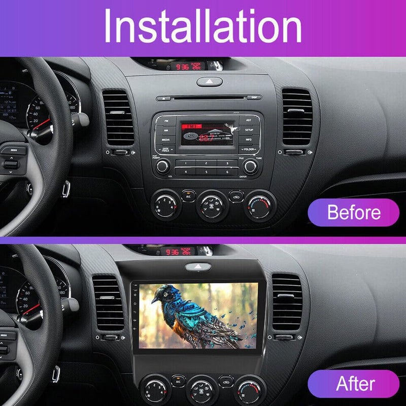 Alikali 2+32G 9inch Car Stereo for Kia Forte 2013-2018 w/GPS Navigation 2017 2016 2015 2014 with Carplay Android 13 Auto Double Din Touchscreen Car Radio Receiver Backup Camera - Image 2