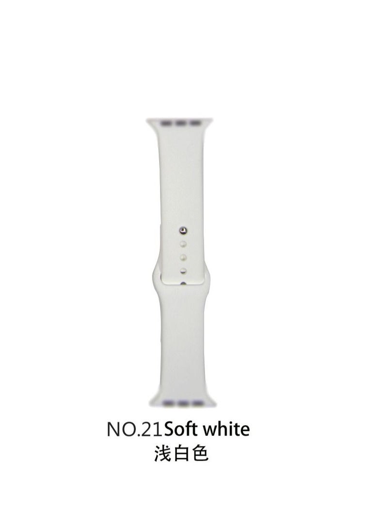 Apple Watch Band 41mm Soft Silicone Sport Band Replacement Wrist Strap Compatible for iWatch Apple Watch Series 7 (41mm) - Image 2