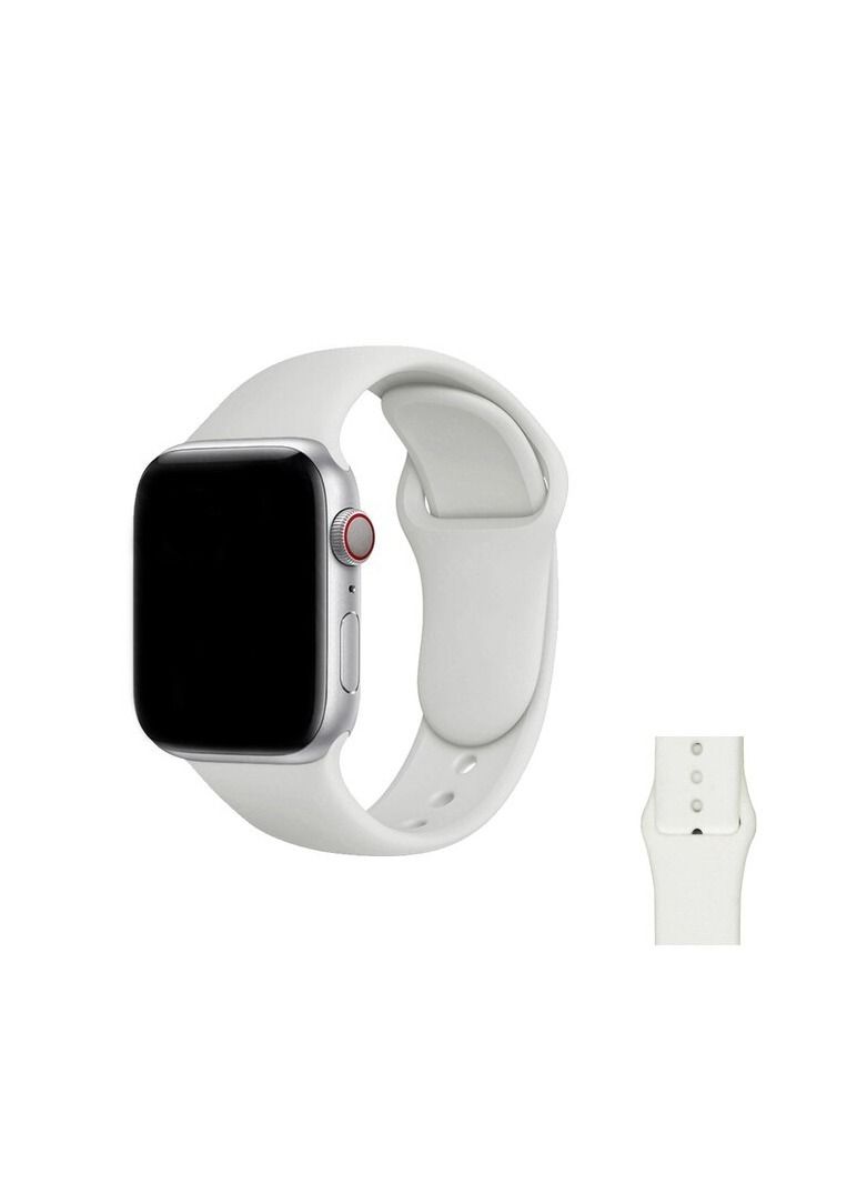 Apple Watch Band 41mm Soft Silicone Sport Band Replacement Wrist Strap Compatible for iWatch Apple Watch Series 7 (41mm) - Image 1