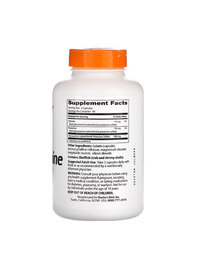دكتورز بست Glucosamine 750 mg 180 Capsules - Image 2